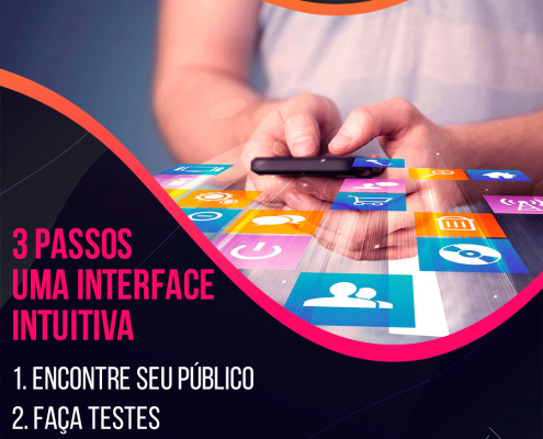 3 Passos uma interface intuitiva